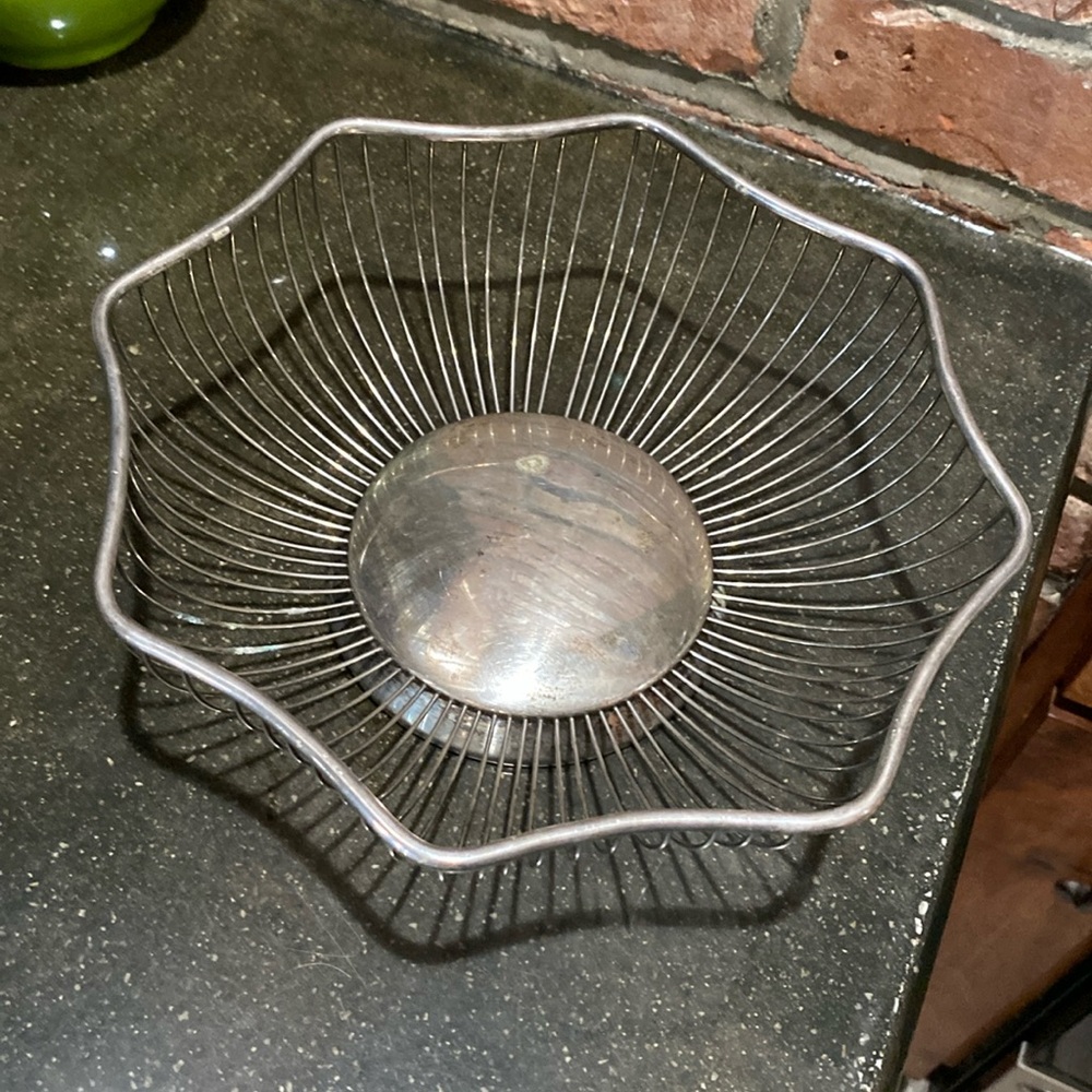 Raimond silver-plate antique bowl